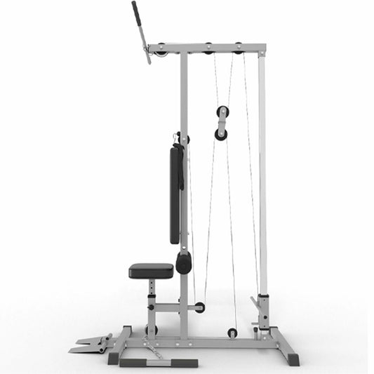 Professional LAT Pulldown Machine with Dual Pulley System – Home Gym Cable Station for Back & Upper Body – Adjustable Seat – Compact Strength Training Equipment for Full Body Workouts