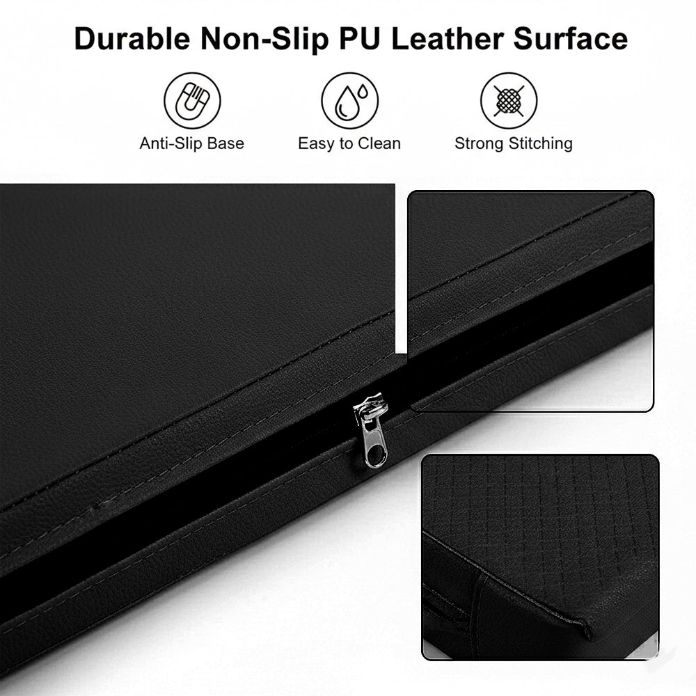 Extra Thick Tri‑Fold Yoga Mat – Non‑Slip PU Foam Gym Mat