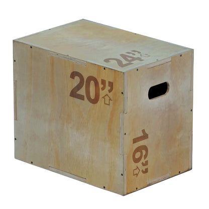 3-in-1 Wooden Plyometric Jump Box – Premium Training Platform for CrossFit, HIIT & Strength Workouts – Multiple Height Options – Heavy-Duty Construction for Home & Commercial Gyms