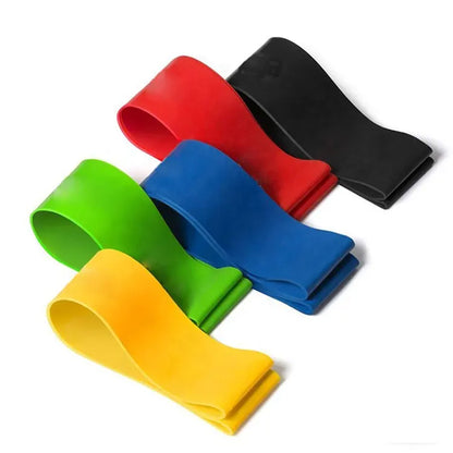 Premium Resistance Band Set – 5 Intensity Levels for Strength Training, Stretching & Rehab – Natural Latex Exercise Bands with Carry Bag – Portable Home Gym Equipment