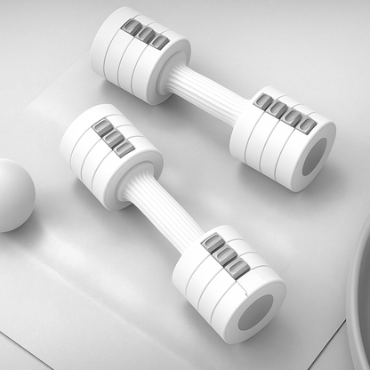 Adjustable Dumbbell Pair – 3-in-1 Weights for Men & Women | Choose 2x2.5kg or 2x10kg | Compact Dumbbells for Home Gym & Full-Body Workouts