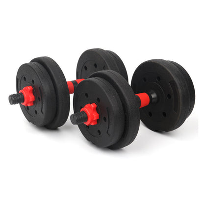 Adjustable Dumbbells and Barbell Set 20kg/25kg/30kg | PE + Cement-Iron Build | Dumbbells Barbell Set with Connecting Rod for Home Gym Workouts