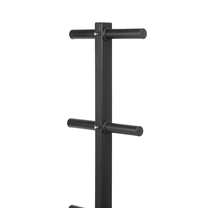 Olympic Weight Tree & Barbell Storage Rack – Heavy-Duty 3-Tier Plate Organizer for 2-Inch Olympic Weights – 200kg Capacity – Space-Saving Home Gym Rack with Integrated Bar Holders