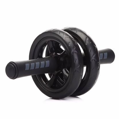 Pro Double-Wheel Ab Roller with Knee Mat – Rebound Core Trainer with Adjustable Resistance Bands – Silent Non-Slip Wheels – Home Gym Ab Workout Equipment for Men & Women