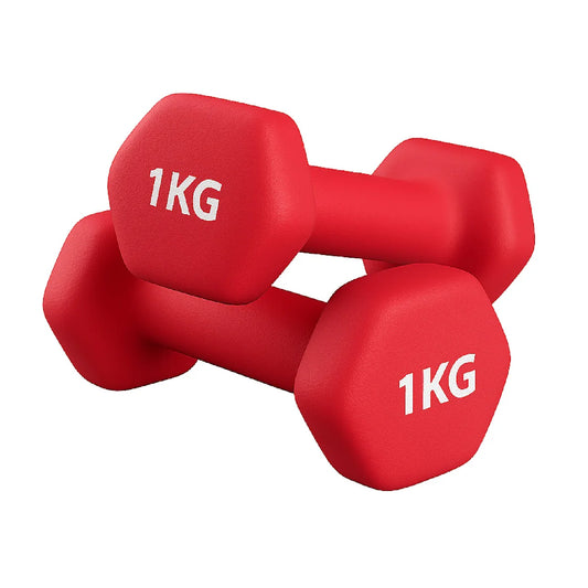 Neoprene Hex Dumbbells – Anti-Roll Non-Slip Hand Weights with Soft-Touch Grip – Available in Singles, Pairs & Sets – Premium Home Fitness Equipment