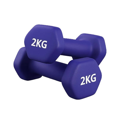 Neoprene Hex Dumbbells – Anti-Roll Non-Slip Hand Weights with Soft-Touch Grip – Available in Singles, Pairs & Sets – Premium Home Fitness Equipment
