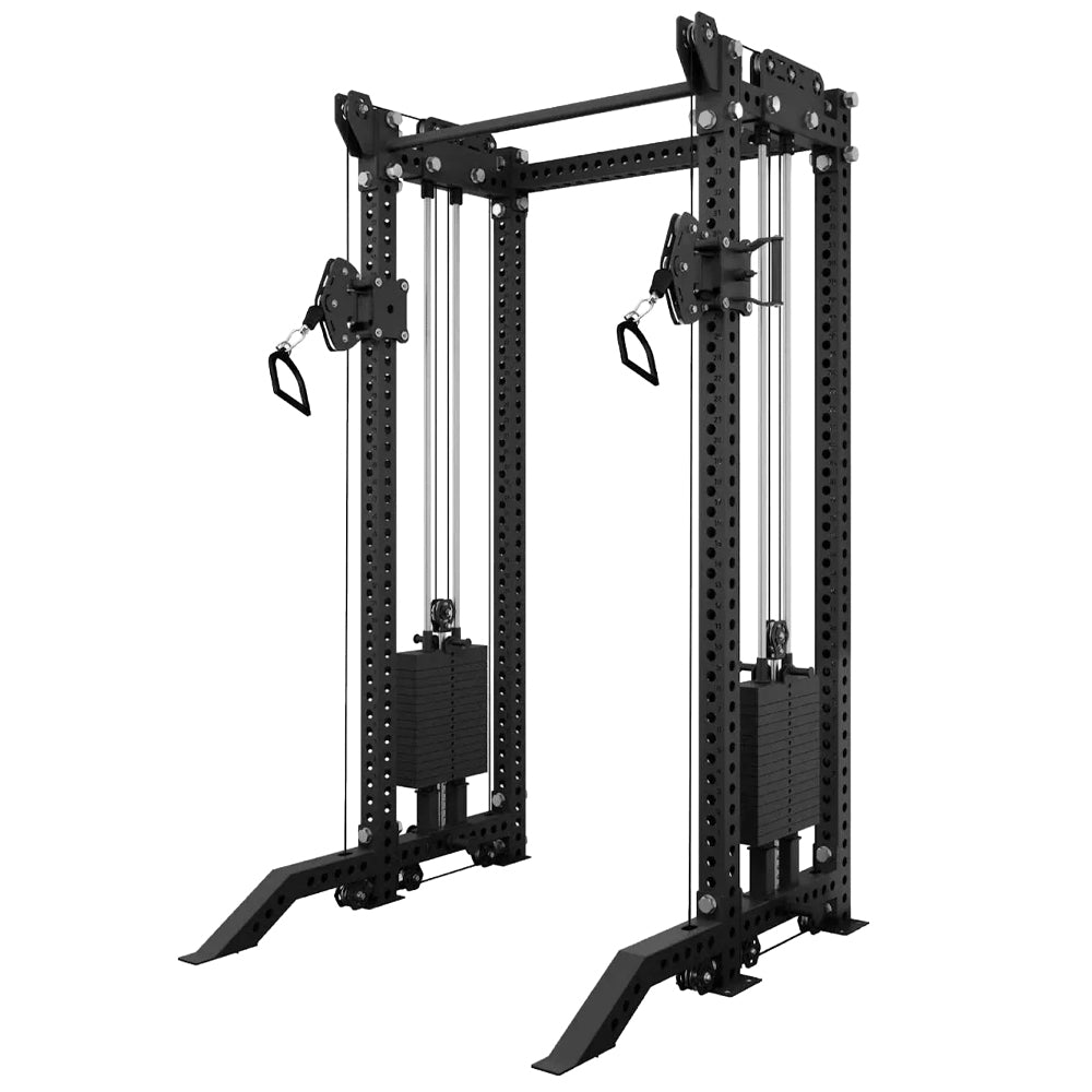 Strength & Conditioning Rack with Cable Crossover Training Station