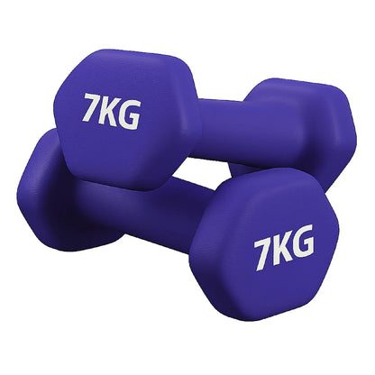 Neoprene Hex Dumbbells – Anti-Roll Non-Slip Hand Weights with Soft-Touch Grip – Available in Singles, Pairs & Sets – Premium Home Fitness Equipment