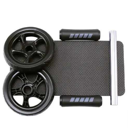 Ab roller with wheels on a white background