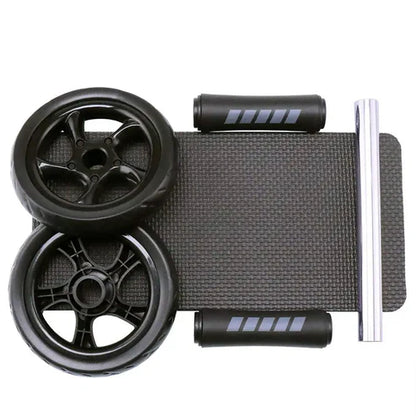 Ab roller with wheels on a white background