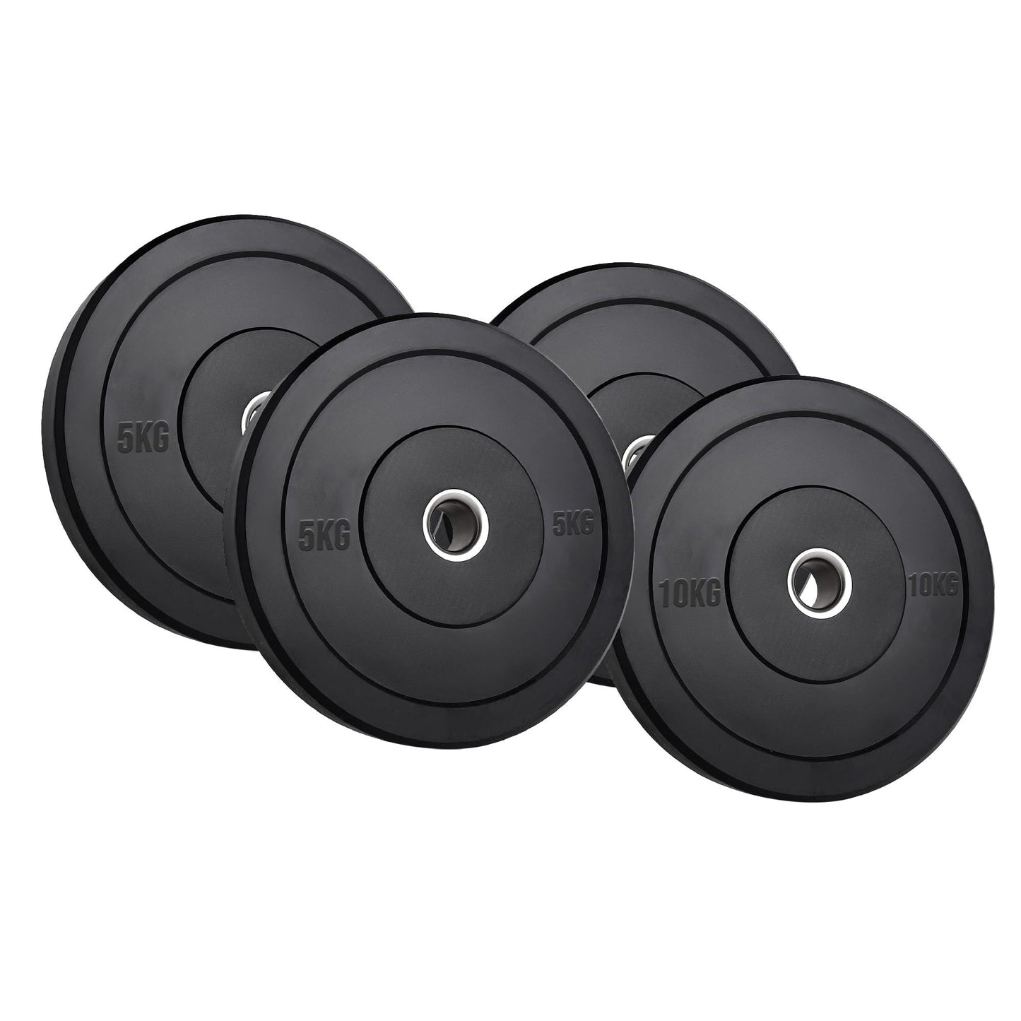 Olympic Bumper Plates – Premium Rubber-Coated Weights with 2" Steel Insert – Ideal for Powerlifting, CrossFit & Weightlifting – Singles, Pairs & Sets Available