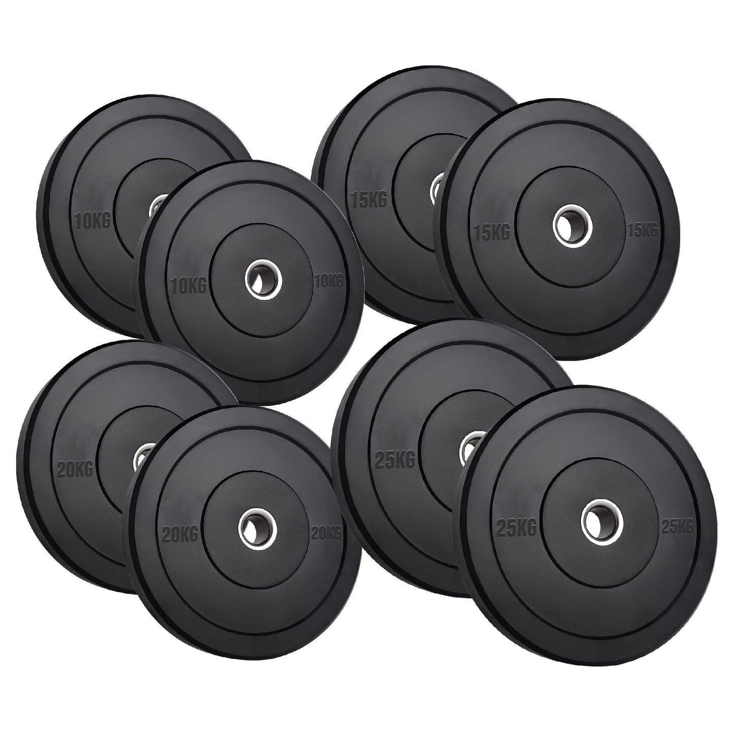 Olympic Bumper Plates – Premium Rubber-Coated Weights with 2" Steel Insert – Ideal for Powerlifting, CrossFit & Weightlifting – Singles, Pairs & Sets Available