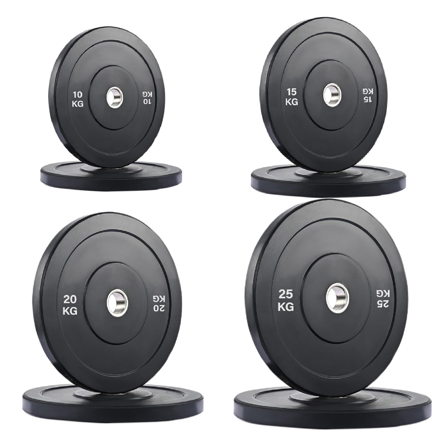 Olympic Bumper Plates – Premium Rubber-Coated Weights with 2" Steel Insert – Ideal for Powerlifting, CrossFit & Weightlifting – Singles, Pairs & Sets Available