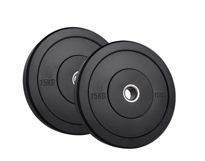 Olympic Bumper Plates – Premium Rubber-Coated Weights with 2" Steel Insert – Ideal for Powerlifting, CrossFit & Weightlifting – Singles, Pairs & Sets Available
