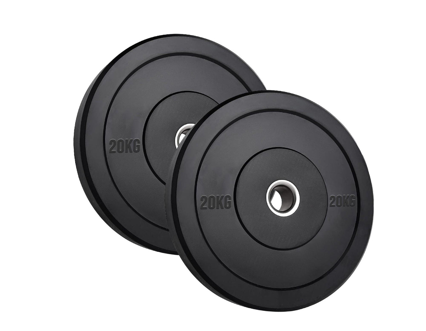Olympic Bumper Plates – Premium Rubber-Coated Weights with 2" Steel Insert – Ideal for Powerlifting, CrossFit & Weightlifting – Singles, Pairs & Sets Available