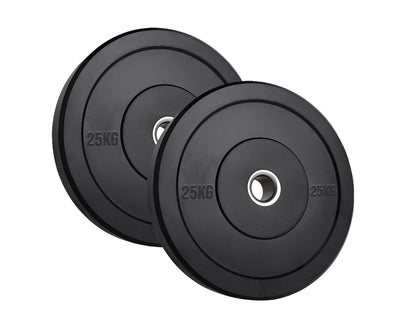 Olympic Bumper Plates – Premium Rubber-Coated Weights with 2" Steel Insert – Ideal for Powerlifting, CrossFit & Weightlifting – Singles, Pairs & Sets Available