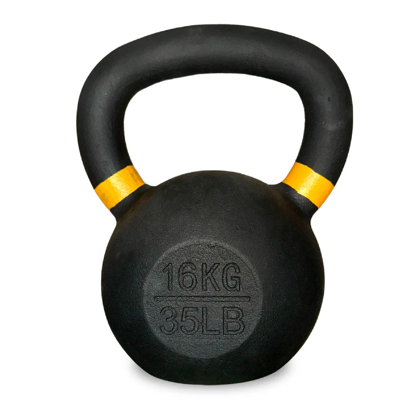 Premium Cast Iron Kettlebells – Solid Strength Training Weights with Wide Smooth Grip – Durable Kettlebell Set for Home Gym Workouts – Multiple Weight Options for All Fitness Levels