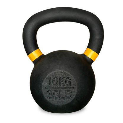 Premium Cast Iron Kettlebells – Solid Strength Training Weights with Wide Smooth Grip – Durable Kettlebell Set for Home Gym Workouts – Multiple Weight Options for All Fitness Levels