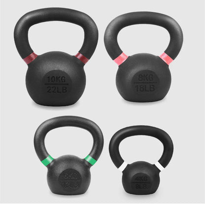 Premium Cast Iron Kettlebells – Solid Strength Training Weights with Wide Smooth Grip – Durable Kettlebell Set for Home Gym Workouts – Multiple Weight Options for All Fitness Levels
