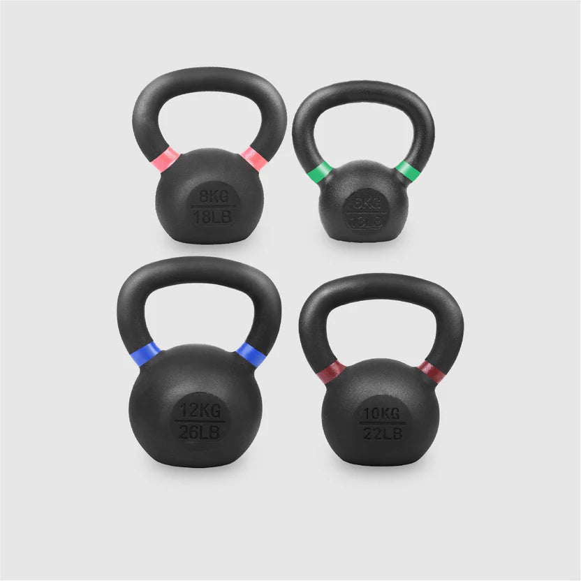 Premium Cast Iron Kettlebells – Solid Strength Training Weights with Wide Smooth Grip – Durable Kettlebell Set for Home Gym Workouts – Multiple Weight Options for All Fitness Levels