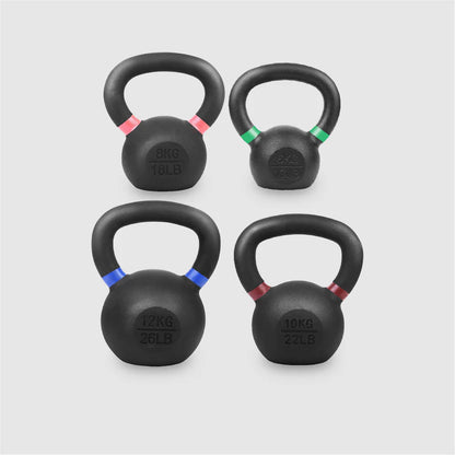 Premium Cast Iron Kettlebells – Solid Strength Training Weights with Wide Smooth Grip – Durable Kettlebell Set for Home Gym Workouts – Multiple Weight Options for All Fitness Levels