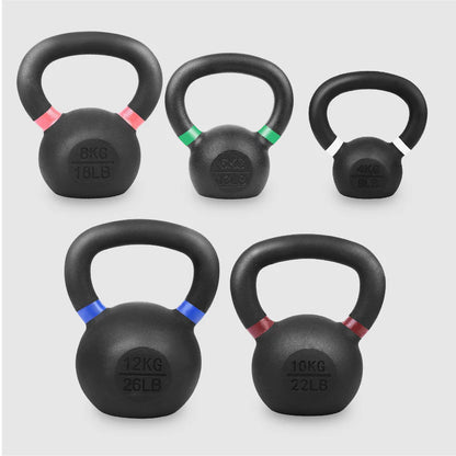Premium Cast Iron Kettlebells – Solid Strength Training Weights with Wide Smooth Grip – Durable Kettlebell Set for Home Gym Workouts – Multiple Weight Options for All Fitness Levels