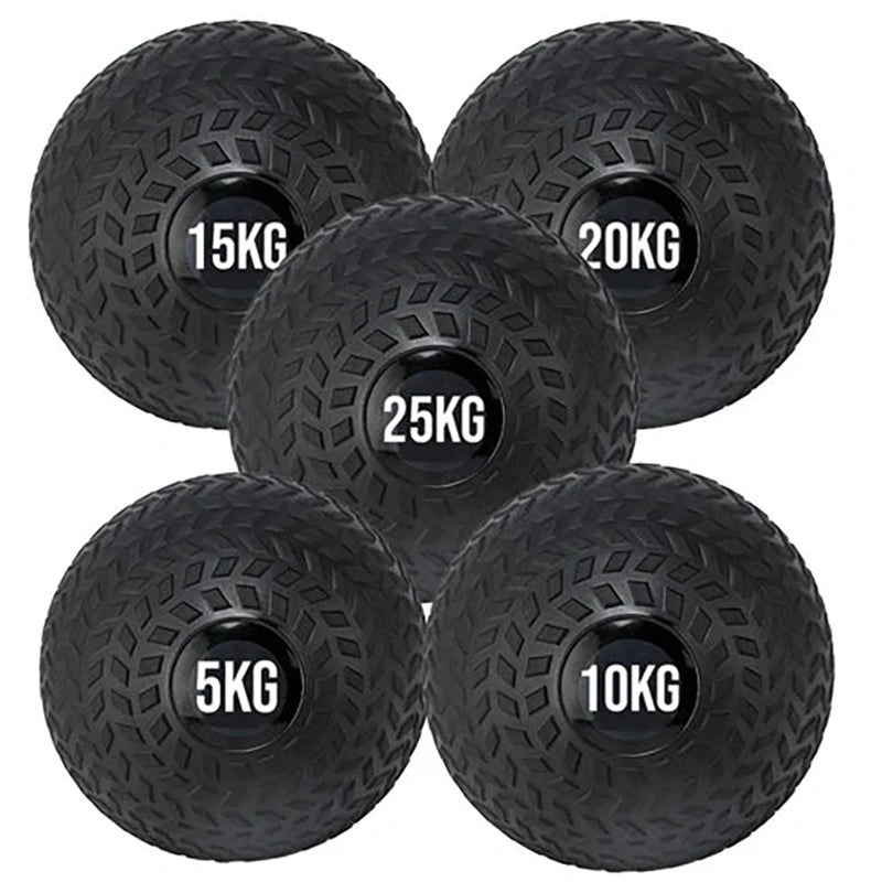Set of black weighted balls with labeled weights on a white background