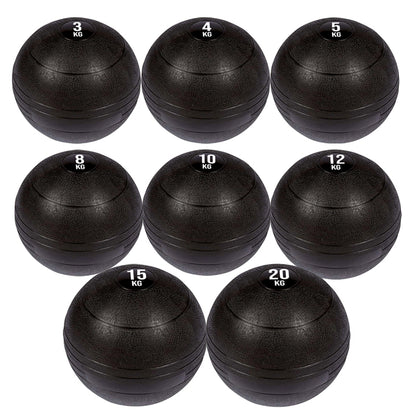 Heavy Duty Slam Balls – No-Bounce Rubber Medicine Ball | 3kg–25kg Options | High Grip Textured Finish for Strength, Core, Conditioning & Explosive Home Gym Workouts