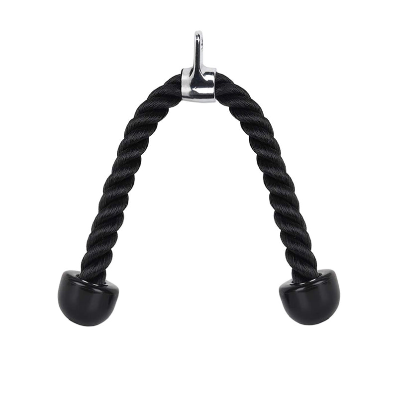 Cable Machine Attachments – Tricep Rope, V Bar, Curl & Lat Pulldown Bars with Carabiner Clips for Home Gym Strength Training