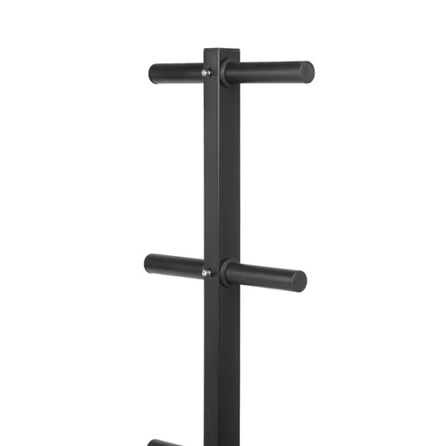 Black metal pull-up bar on a white background