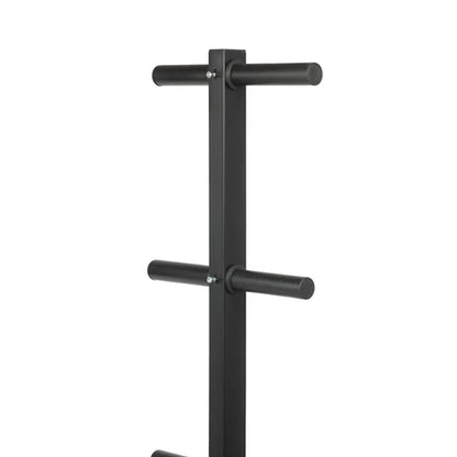 Black metal pull-up bar on a white background