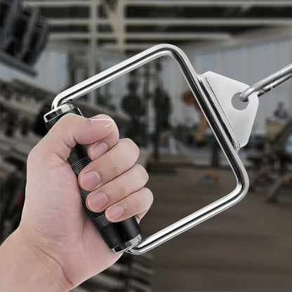 Cable Machine Attachments – Tricep Rope, V Bar, Curl & Lat Pulldown Bars with Carabiner Clips for Home Gym Strength Training