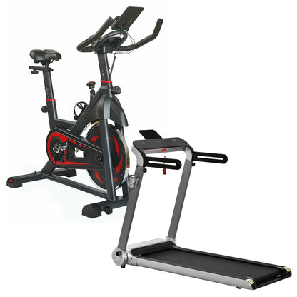 CURSOR FITNESS Pro-Ride Exercise Bike – Silent Belt Drive Indoor Cycling Trainer – Adjustable Resistance & LCD Monitor – Cushioned Seat & Handlebars – Home Cardio Workout Equipment