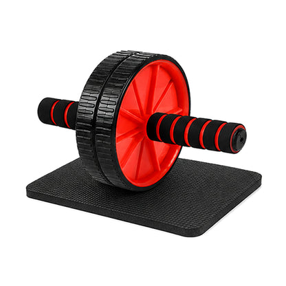 Pro Double-Wheel Ab Roller with Knee Mat – Rebound Core Trainer with Adjustable Resistance Bands – Silent Non-Slip Wheels – Home Gym Ab Workout Equipment for Men & Women